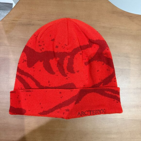 Arcteryx Grotto Toque Hat Orange/Red New w/o Tag - Picture 1 of 5